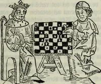 An illustration from De les costumes des homens e debs oficis dels nobles, sobrel Joch des escachs (1900)
