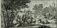An illustration from De levens-beschryvingen der Nederlandsche konst-schilders en konst-schilderessen, met een uytbreyding over de schilder-konst der ouden (1729)