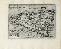 An illustration from Deliciae Italiae et index viatorius : indicans itinera ab vrbe Roma ad omnes in Italia, aliquas quoque extra Italiam civitates et oppida : quorum indicantur deliciae, sive quid in eorum singulis delicati, rari visuque digni sit : nempe templa ob structuram magnifica, delubra ob artem spectanda, palatia aedificiaque ob amplitudinem praeclara, picturae excellentium artificium, statuae eleganter sculptae, quicquid praeterea vbique in Italia, vel antiquitate rarum vel arte praeclarum est ... : huic libello visum fuit addere tabellas geographicas Italiae aliquarumque circa ipsam insularum ... (1603)