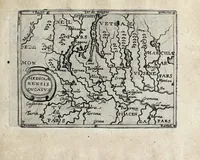 Picture 16 of 23 from Deliciae Italiae et index viatorius : indicans itinera ab vrbe Roma ad omnes in Italia, aliquas quoque extra Italiam civitates et oppida : quorum indicantur deliciae, sive quid in eorum singulis delicati, rari visuque digni sit : nempe templa ob structuram magnifica, delubra ob artem spectanda, palatia aedificiaque ob amplitudinem praeclara, picturae excellentium artificium, statuae eleganter sculptae, quicquid praeterea vbique in Italia, vel antiquitate rarum vel arte praeclarum est ... : huic libello visum fuit addere tabellas geographicas Italiae aliquarumque circa ipsam insularum ... (1603), leaf 195