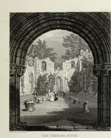 An illustration from Delineations, graphical and descriptive, of Fountains' Abbey, in the West Riding of the County of York (1820)