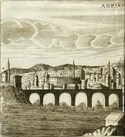 An illustration from Delineatio provinciarum Pannoniae et Imperii Turcici in Oriente : eine grundrichtige Beschreibung dess ganzen Aufgangs, sonderlich aber dess hochlöblichen Königreichs Ungarn, und der ganzen Türckey ... (1684)