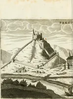 An illustration from Delineatio provinciarum Pannoniae et Imperii Turcici in Oriente : eine grundrichtige Beschreibung dess ganzen Aufgangs, sonderlich aber dess hochlöblichen Königreichs Ungarn, und der ganzen Türckey ... (1684)