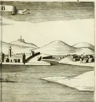 An illustration from Delineatio provinciarum Pannoniae et Imperii Turcici in Oriente : eine grundrichtige Beschreibung dess ganzen Aufgangs, sonderlich aber dess hochlöblichen Königreichs Ungarn, und der ganzen Türckey ... (1684)