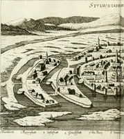 An illustration from Delineatio provinciarum Pannoniae et Imperii Turcici in Oriente : eine grundrichtige Beschreibung dess ganzen Aufgangs, sonderlich aber dess hochlöblichen Königreichs Ungarn, und der ganzen Türckey ... (1684)