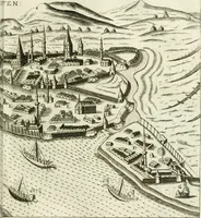 An illustration from Delineatio provinciarum Pannoniae et Imperii Turcici in Oriente : eine grundrichtige Beschreibung dess ganzen Aufgangs, sonderlich aber dess hochlöblichen Königreichs Ungarn, und der ganzen Türckey ... (1684)