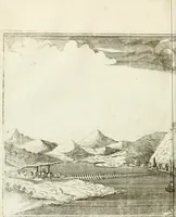 An illustration from Delineatio provinciarum Pannoniae et Imperii Turcici in Oriente : eine grundrichtige Beschreibung dess ganzen Aufgangs, sonderlich aber dess hochlöblichen Königreichs Ungarn, und der ganzen Türckey ... (1684)