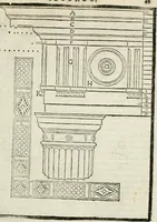 An illustration from Della architettura di Gioseffe Viola Zanini padouano pittore & architetto libri due, ne'quali con nuoua simmetria & facoltà si mostrano le giuste regole de i cinque ordini di detta architettura, & osseruationi de'più eccellenti architetti, che in quella habbiano dato ammaestramenti... Aggiuntoui di nuouo il modo di leuar il fumo alli camini, si fatti, come da farsi da Andrea Minorelli.. (1677)