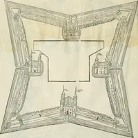 An illustration from Della fortificatione delle città (1564)
