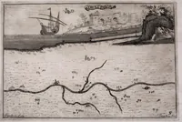 An illustration from Della natura de' fiumi : trattato fisico-matematico (1697)
