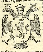 An illustration from Della nobilta dell'Italia parte prima[-seconda] (1615)