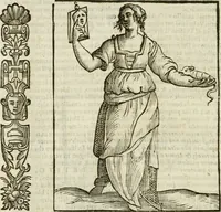 An illustration from Della nouissima Iconologia di Cesare Ripa Perugino Caualier de SS. Mauritio & Lazzaro : parte prima [-terza] : nella quale si descriuono diuerse imagini di virtu, vitij, affetti, passioni humane, arti, discipline, humori, elementi, corpi celesti, prouincie d'Italia, fiumi tutte parte del mondo, & altre infinite materie : opera utile ad oratori, predicatori, poeti, pittori, scultori, disegnatori, & ad'ogni studioso : per inuentar concetti, emblemi, ed'imprese, per diuisare qual si voglia apparato nutiale, funerale, trionsale : per rappresentar poemi drammatici, e per figurare co' suoi proprij simboli ciò che può cadere in pensiero humano : ampliata in quest' ultima editione non solo dallostesso auttore di trecento e cinquantadue imagini con molti discorsi pieni di varia eruditione & con molti indici copiosi (1625)