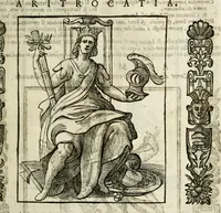 An illustration from Della nouissima Iconologia di Cesare Ripa Perugino Caualier de SS. Mauritio & Lazzaro : parte prima [-terza] : nella quale si descriuono diuerse imagini di virtu, vitij, affetti, passioni humane, arti, discipline, humori, elementi, corpi celesti, prouincie d'Italia, fiumi tutte parte del mondo, & altre infinite materie : opera utile ad oratori, predicatori, poeti, pittori, scultori, disegnatori, & ad'ogni studioso : per inuentar concetti, emblemi, ed'imprese, per diuisare qual si voglia apparato nutiale, funerale, trionsale : per rappresentar poemi drammatici, e per figurare co' suoi proprij simboli ciò che può cadere in pensiero humano : ampliata in quest' ultima editione non solo dallostesso auttore di trecento e cinquantadue imagini con molti discorsi pieni di varia eruditione & con molti indici copiosi (1625)