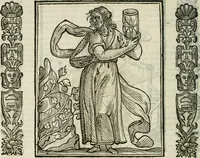 An illustration from Della nouissima Iconologia di Cesare Ripa Perugino Caualier de SS. Mauritio & Lazzaro : parte prima [-terza] : nella quale si descriuono diuerse imagini di virtu, vitij, affetti, passioni humane, arti, discipline, humori, elementi, corpi celesti, prouincie d'Italia, fiumi tutte parte del mondo, & altre infinite materie : opera utile ad oratori, predicatori, poeti, pittori, scultori, disegnatori, & ad'ogni studioso : per inuentar concetti, emblemi, ed'imprese, per diuisare qual si voglia apparato nutiale, funerale, trionsale : per rappresentar poemi drammatici, e per figurare co' suoi proprij simboli ciò che può cadere in pensiero humano : ampliata in quest' ultima editione non solo dallostesso auttore di trecento e cinquantadue imagini con molti discorsi pieni di varia eruditione & con molti indici copiosi (1625)