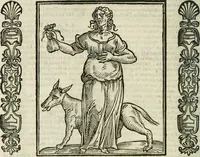 An illustration from Della nouissima Iconologia di Cesare Ripa Perugino Caualier de SS. Mauritio & Lazzaro : parte prima [-terza] : nella quale si descriuono diuerse imagini di virtu, vitij, affetti, passioni humane, arti, discipline, humori, elementi, corpi celesti, prouincie d'Italia, fiumi tutte parte del mondo, & altre infinite materie : opera utile ad oratori, predicatori, poeti, pittori, scultori, disegnatori, & ad'ogni studioso : per inuentar concetti, emblemi, ed'imprese, per diuisare qual si voglia apparato nutiale, funerale, trionsale : per rappresentar poemi drammatici, e per figurare co' suoi proprij simboli ciò che può cadere in pensiero humano : ampliata in quest' ultima editione non solo dallostesso auttore di trecento e cinquantadue imagini con molti discorsi pieni di varia eruditione & con molti indici copiosi (1625)