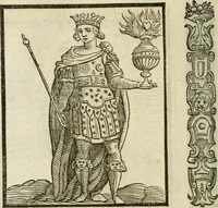 An illustration from Della nouissima Iconologia di Cesare Ripa Perugino Caualier de SS. Mauritio & Lazzaro : parte prima [-terza] : nella quale si descriuono diuerse imagini di virtu, vitij, affetti, passioni humane, arti, discipline, humori, elementi, corpi celesti, prouincie d'Italia, fiumi tutte parte del mondo, & altre infinite materie : opera utile ad oratori, predicatori, poeti, pittori, scultori, disegnatori, & ad'ogni studioso : per inuentar concetti, emblemi, ed'imprese, per diuisare qual si voglia apparato nutiale, funerale, trionsale : per rappresentar poemi drammatici, e per figurare co' suoi proprij simboli ciò che può cadere in pensiero humano : ampliata in quest' ultima editione non solo dallostesso auttore di trecento e cinquantadue imagini con molti discorsi pieni di varia eruditione & con molti indici copiosi (1625)