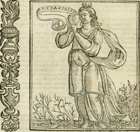 An illustration from Della nouissima Iconologia di Cesare Ripa Perugino Caualier de SS. Mauritio & Lazzaro : parte prima [-terza] : nella quale si descriuono diuerse imagini di virtu, vitij, affetti, passioni humane, arti, discipline, humori, elementi, corpi celesti, prouincie d'Italia, fiumi tutte parte del mondo, & altre infinite materie : opera utile ad oratori, predicatori, poeti, pittori, scultori, disegnatori, & ad'ogni studioso : per inuentar concetti, emblemi, ed'imprese, per diuisare qual si voglia apparato nutiale, funerale, trionsale : per rappresentar poemi drammatici, e per figurare co' suoi proprij simboli ciò che può cadere in pensiero humano : ampliata in quest' ultima editione non solo dallostesso auttore di trecento e cinquantadue imagini con molti discorsi pieni di varia eruditione & con molti indici copiosi (1625)