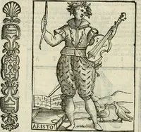 An illustration from Della nouissima Iconologia di Cesare Ripa Perugino Caualier de SS. Mauritio & Lazzaro : parte prima [-terza] : nella quale si descriuono diuerse imagini di virtu, vitij, affetti, passioni humane, arti, discipline, humori, elementi, corpi celesti, prouincie d'Italia, fiumi tutte parte del mondo, & altre infinite materie : opera utile ad oratori, predicatori, poeti, pittori, scultori, disegnatori, & ad'ogni studioso : per inuentar concetti, emblemi, ed'imprese, per diuisare qual si voglia apparato nutiale, funerale, trionsale : per rappresentar poemi drammatici, e per figurare co' suoi proprij simboli ciò che può cadere in pensiero humano : ampliata in quest' ultima editione non solo dallostesso auttore di trecento e cinquantadue imagini con molti discorsi pieni di varia eruditione & con molti indici copiosi (1625)