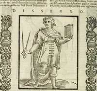 Picture 102 of 333 from Della nouissima Iconologia di Cesare Ripa Perugino Caualier de SS. Mauritio & Lazzaro : parte prima [-terza] : nella quale si descriuono diuerse imagini di virtu, vitij, affetti, passioni humane, arti, discipline, humori, elementi, corpi celesti, prouincie d'Italia, fiumi tutte parte del mondo, & altre infinite materie : opera utile ad oratori, predicatori, poeti, pittori, scultori, disegnatori, & ad'ogni studioso : per inuentar concetti, emblemi, ed'imprese, per diuisare qual si voglia apparato nutiale, funerale, trionsale : per rappresentar poemi drammatici, e per figurare co' suoi proprij simboli ciò che può cadere in pensiero humano : ampliata in quest' ultima editione non solo dallostesso auttore di trecento e cinquantadue imagini con molti discorsi pieni di varia eruditione & con molti indici copiosi (1625), leaf 243