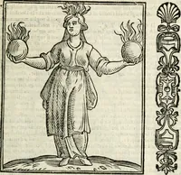 An illustration from Della nouissima Iconologia di Cesare Ripa Perugino Caualier de SS. Mauritio & Lazzaro : parte prima [-terza] : nella quale si descriuono diuerse imagini di virtu, vitij, affetti, passioni humane, arti, discipline, humori, elementi, corpi celesti, prouincie d'Italia, fiumi tutte parte del mondo, & altre infinite materie : opera utile ad oratori, predicatori, poeti, pittori, scultori, disegnatori, & ad'ogni studioso : per inuentar concetti, emblemi, ed'imprese, per diuisare qual si voglia apparato nutiale, funerale, trionsale : per rappresentar poemi drammatici, e per figurare co' suoi proprij simboli ciò che può cadere in pensiero humano : ampliata in quest' ultima editione non solo dallostesso auttore di trecento e cinquantadue imagini con molti discorsi pieni di varia eruditione & con molti indici copiosi (1625)
