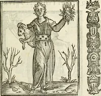 An illustration from Della nouissima Iconologia di Cesare Ripa Perugino Caualier de SS. Mauritio & Lazzaro : parte prima [-terza] : nella quale si descriuono diuerse imagini di virtu, vitij, affetti, passioni humane, arti, discipline, humori, elementi, corpi celesti, prouincie d'Italia, fiumi tutte parte del mondo, & altre infinite materie : opera utile ad oratori, predicatori, poeti, pittori, scultori, disegnatori, & ad'ogni studioso : per inuentar concetti, emblemi, ed'imprese, per diuisare qual si voglia apparato nutiale, funerale, trionsale : per rappresentar poemi drammatici, e per figurare co' suoi proprij simboli ciò che può cadere in pensiero humano : ampliata in quest' ultima editione non solo dallostesso auttore di trecento e cinquantadue imagini con molti discorsi pieni di varia eruditione & con molti indici copiosi (1625)