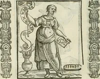 An illustration from Della nouissima Iconologia di Cesare Ripa Perugino Caualier de SS. Mauritio & Lazzaro : parte prima [-terza] : nella quale si descriuono diuerse imagini di virtu, vitij, affetti, passioni humane, arti, discipline, humori, elementi, corpi celesti, prouincie d'Italia, fiumi tutte parte del mondo, & altre infinite materie : opera utile ad oratori, predicatori, poeti, pittori, scultori, disegnatori, & ad'ogni studioso : per inuentar concetti, emblemi, ed'imprese, per diuisare qual si voglia apparato nutiale, funerale, trionsale : per rappresentar poemi drammatici, e per figurare co' suoi proprij simboli ciò che può cadere in pensiero humano : ampliata in quest' ultima editione non solo dallostesso auttore di trecento e cinquantadue imagini con molti discorsi pieni di varia eruditione & con molti indici copiosi (1625)
