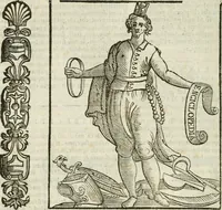 An illustration from Della nouissima Iconologia di Cesare Ripa Perugino Caualier de SS. Mauritio & Lazzaro : parte prima [-terza] : nella quale si descriuono diuerse imagini di virtu, vitij, affetti, passioni humane, arti, discipline, humori, elementi, corpi celesti, prouincie d'Italia, fiumi tutte parte del mondo, & altre infinite materie : opera utile ad oratori, predicatori, poeti, pittori, scultori, disegnatori, & ad'ogni studioso : per inuentar concetti, emblemi, ed'imprese, per diuisare qual si voglia apparato nutiale, funerale, trionsale : per rappresentar poemi drammatici, e per figurare co' suoi proprij simboli ciò che può cadere in pensiero humano : ampliata in quest' ultima editione non solo dallostesso auttore di trecento e cinquantadue imagini con molti discorsi pieni di varia eruditione & con molti indici copiosi (1625)