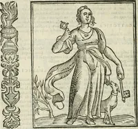 Picture 125 of 333 from Della nouissima Iconologia di Cesare Ripa Perugino Caualier de SS. Mauritio & Lazzaro : parte prima [-terza] : nella quale si descriuono diuerse imagini di virtu, vitij, affetti, passioni humane, arti, discipline, humori, elementi, corpi celesti, prouincie d'Italia, fiumi tutte parte del mondo, & altre infinite materie : opera utile ad oratori, predicatori, poeti, pittori, scultori, disegnatori, & ad'ogni studioso : per inuentar concetti, emblemi, ed'imprese, per diuisare qual si voglia apparato nutiale, funerale, trionsale : per rappresentar poemi drammatici, e per figurare co' suoi proprij simboli ciò che può cadere in pensiero humano : ampliata in quest' ultima editione non solo dallostesso auttore di trecento e cinquantadue imagini con molti discorsi pieni di varia eruditione & con molti indici copiosi (1625), leaf 293