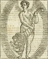 An illustration from Della nouissima Iconologia di Cesare Ripa Perugino Caualier de SS. Mauritio & Lazzaro : parte prima [-terza] : nella quale si descriuono diuerse imagini di virtu, vitij, affetti, passioni humane, arti, discipline, humori, elementi, corpi celesti, prouincie d'Italia, fiumi tutte parte del mondo, & altre infinite materie : opera utile ad oratori, predicatori, poeti, pittori, scultori, disegnatori, & ad'ogni studioso : per inuentar concetti, emblemi, ed'imprese, per diuisare qual si voglia apparato nutiale, funerale, trionsale : per rappresentar poemi drammatici, e per figurare co' suoi proprij simboli ciò che può cadere in pensiero humano : ampliata in quest' ultima editione non solo dallostesso auttore di trecento e cinquantadue imagini con molti discorsi pieni di varia eruditione & con molti indici copiosi (1625)