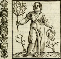 An illustration from Della nouissima Iconologia di Cesare Ripa Perugino Caualier de SS. Mauritio & Lazzaro : parte prima [-terza] : nella quale si descriuono diuerse imagini di virtu, vitij, affetti, passioni humane, arti, discipline, humori, elementi, corpi celesti, prouincie d'Italia, fiumi tutte parte del mondo, & altre infinite materie : opera utile ad oratori, predicatori, poeti, pittori, scultori, disegnatori, & ad'ogni studioso : per inuentar concetti, emblemi, ed'imprese, per diuisare qual si voglia apparato nutiale, funerale, trionsale : per rappresentar poemi drammatici, e per figurare co' suoi proprij simboli ciò che può cadere in pensiero humano : ampliata in quest' ultima editione non solo dallostesso auttore di trecento e cinquantadue imagini con molti discorsi pieni di varia eruditione & con molti indici copiosi (1625)