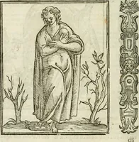 An illustration from Della nouissima Iconologia di Cesare Ripa Perugino Caualier de SS. Mauritio & Lazzaro : parte prima [-terza] : nella quale si descriuono diuerse imagini di virtu, vitij, affetti, passioni humane, arti, discipline, humori, elementi, corpi celesti, prouincie d'Italia, fiumi tutte parte del mondo, & altre infinite materie : opera utile ad oratori, predicatori, poeti, pittori, scultori, disegnatori, & ad'ogni studioso : per inuentar concetti, emblemi, ed'imprese, per diuisare qual si voglia apparato nutiale, funerale, trionsale : per rappresentar poemi drammatici, e per figurare co' suoi proprij simboli ciò che può cadere in pensiero humano : ampliata in quest' ultima editione non solo dallostesso auttore di trecento e cinquantadue imagini con molti discorsi pieni di varia eruditione & con molti indici copiosi (1625)