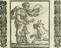 An illustration from Della nouissima Iconologia di Cesare Ripa Perugino Caualier de SS. Mauritio & Lazzaro : parte prima [-terza] : nella quale si descriuono diuerse imagini di virtu, vitij, affetti, passioni humane, arti, discipline, humori, elementi, corpi celesti, prouincie d'Italia, fiumi tutte parte del mondo, & altre infinite materie : opera utile ad oratori, predicatori, poeti, pittori, scultori, disegnatori, & ad'ogni studioso : per inuentar concetti, emblemi, ed'imprese, per diuisare qual si voglia apparato nutiale, funerale, trionsale : per rappresentar poemi drammatici, e per figurare co' suoi proprij simboli ciò che può cadere in pensiero humano : ampliata in quest' ultima editione non solo dallostesso auttore di trecento e cinquantadue imagini con molti discorsi pieni di varia eruditione & con molti indici copiosi (1625)