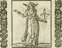 Picture 172 of 333 from Della nouissima Iconologia di Cesare Ripa Perugino Caualier de SS. Mauritio & Lazzaro : parte prima [-terza] : nella quale si descriuono diuerse imagini di virtu, vitij, affetti, passioni humane, arti, discipline, humori, elementi, corpi celesti, prouincie d'Italia, fiumi tutte parte del mondo, & altre infinite materie : opera utile ad oratori, predicatori, poeti, pittori, scultori, disegnatori, & ad'ogni studioso : per inuentar concetti, emblemi, ed'imprese, per diuisare qual si voglia apparato nutiale, funerale, trionsale : per rappresentar poemi drammatici, e per figurare co' suoi proprij simboli ciò che può cadere in pensiero humano : ampliata in quest' ultima editione non solo dallostesso auttore di trecento e cinquantadue imagini con molti discorsi pieni di varia eruditione & con molti indici copiosi (1625), leaf 397