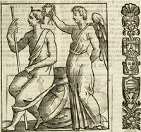 An illustration from Della nouissima Iconologia di Cesare Ripa Perugino Caualier de SS. Mauritio & Lazzaro : parte prima [-terza] : nella quale si descriuono diuerse imagini di virtu, vitij, affetti, passioni humane, arti, discipline, humori, elementi, corpi celesti, prouincie d'Italia, fiumi tutte parte del mondo, & altre infinite materie : opera utile ad oratori, predicatori, poeti, pittori, scultori, disegnatori, & ad'ogni studioso : per inuentar concetti, emblemi, ed'imprese, per diuisare qual si voglia apparato nutiale, funerale, trionsale : per rappresentar poemi drammatici, e per figurare co' suoi proprij simboli ciò che può cadere in pensiero humano : ampliata in quest' ultima editione non solo dallostesso auttore di trecento e cinquantadue imagini con molti discorsi pieni di varia eruditione & con molti indici copiosi (1625)