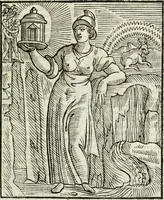 An illustration from Della nouissima Iconologia di Cesare Ripa Perugino Caualier de SS. Mauritio & Lazzaro : parte prima [-terza] : nella quale si descriuono diuerse imagini di virtu, vitij, affetti, passioni humane, arti, discipline, humori, elementi, corpi celesti, prouincie d'Italia, fiumi tutte parte del mondo, & altre infinite materie : opera utile ad oratori, predicatori, poeti, pittori, scultori, disegnatori, & ad'ogni studioso : per inuentar concetti, emblemi, ed'imprese, per diuisare qual si voglia apparato nutiale, funerale, trionsale : per rappresentar poemi drammatici, e per figurare co' suoi proprij simboli ciò che può cadere in pensiero humano : ampliata in quest' ultima editione non solo dallostesso auttore di trecento e cinquantadue imagini con molti discorsi pieni di varia eruditione & con molti indici copiosi (1625)