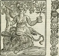 An illustration from Della nouissima Iconologia di Cesare Ripa Perugino Caualier de SS. Mauritio & Lazzaro : parte prima [-terza] : nella quale si descriuono diuerse imagini di virtu, vitij, affetti, passioni humane, arti, discipline, humori, elementi, corpi celesti, prouincie d'Italia, fiumi tutte parte del mondo, & altre infinite materie : opera utile ad oratori, predicatori, poeti, pittori, scultori, disegnatori, & ad'ogni studioso : per inuentar concetti, emblemi, ed'imprese, per diuisare qual si voglia apparato nutiale, funerale, trionsale : per rappresentar poemi drammatici, e per figurare co' suoi proprij simboli ciò che può cadere in pensiero humano : ampliata in quest' ultima editione non solo dallostesso auttore di trecento e cinquantadue imagini con molti discorsi pieni di varia eruditione & con molti indici copiosi (1625)
