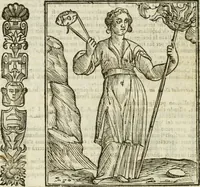 An illustration from Della nouissima Iconologia di Cesare Ripa Perugino Caualier de SS. Mauritio & Lazzaro : parte prima [-terza] : nella quale si descriuono diuerse imagini di virtu, vitij, affetti, passioni humane, arti, discipline, humori, elementi, corpi celesti, prouincie d'Italia, fiumi tutte parte del mondo, & altre infinite materie : opera utile ad oratori, predicatori, poeti, pittori, scultori, disegnatori, & ad'ogni studioso : per inuentar concetti, emblemi, ed'imprese, per diuisare qual si voglia apparato nutiale, funerale, trionsale : per rappresentar poemi drammatici, e per figurare co' suoi proprij simboli ciò che può cadere in pensiero humano : ampliata in quest' ultima editione non solo dallostesso auttore di trecento e cinquantadue imagini con molti discorsi pieni di varia eruditione & con molti indici copiosi (1625)
