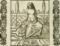 An illustration from Della nouissima Iconologia di Cesare Ripa Perugino Caualier de SS. Mauritio & Lazzaro : parte prima [-terza] : nella quale si descriuono diuerse imagini di virtu, vitij, affetti, passioni humane, arti, discipline, humori, elementi, corpi celesti, prouincie d'Italia, fiumi tutte parte del mondo, & altre infinite materie : opera utile ad oratori, predicatori, poeti, pittori, scultori, disegnatori, & ad'ogni studioso : per inuentar concetti, emblemi, ed'imprese, per diuisare qual si voglia apparato nutiale, funerale, trionsale : per rappresentar poemi drammatici, e per figurare co' suoi proprij simboli ciò che può cadere in pensiero humano : ampliata in quest' ultima editione non solo dallostesso auttore di trecento e cinquantadue imagini con molti discorsi pieni di varia eruditione & con molti indici copiosi (1625)