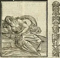 An illustration from Della nouissima Iconologia di Cesare Ripa Perugino Caualier de SS. Mauritio & Lazzaro : parte prima [-terza] : nella quale si descriuono diuerse imagini di virtu, vitij, affetti, passioni humane, arti, discipline, humori, elementi, corpi celesti, prouincie d'Italia, fiumi tutte parte del mondo, & altre infinite materie : opera utile ad oratori, predicatori, poeti, pittori, scultori, disegnatori, & ad'ogni studioso : per inuentar concetti, emblemi, ed'imprese, per diuisare qual si voglia apparato nutiale, funerale, trionsale : per rappresentar poemi drammatici, e per figurare co' suoi proprij simboli ciò che può cadere in pensiero humano : ampliata in quest' ultima editione non solo dallostesso auttore di trecento e cinquantadue imagini con molti discorsi pieni di varia eruditione & con molti indici copiosi (1625)