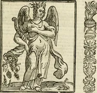 An illustration from Della nouissima Iconologia di Cesare Ripa Perugino Caualier de SS. Mauritio & Lazzaro : parte prima [-terza] : nella quale si descriuono diuerse imagini di virtu, vitij, affetti, passioni humane, arti, discipline, humori, elementi, corpi celesti, prouincie d'Italia, fiumi tutte parte del mondo, & altre infinite materie : opera utile ad oratori, predicatori, poeti, pittori, scultori, disegnatori, & ad'ogni studioso : per inuentar concetti, emblemi, ed'imprese, per diuisare qual si voglia apparato nutiale, funerale, trionsale : per rappresentar poemi drammatici, e per figurare co' suoi proprij simboli ciò che può cadere in pensiero humano : ampliata in quest' ultima editione non solo dallostesso auttore di trecento e cinquantadue imagini con molti discorsi pieni di varia eruditione & con molti indici copiosi (1625)