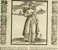 Picture 249 of 333 from Della nouissima Iconologia di Cesare Ripa Perugino Caualier de SS. Mauritio & Lazzaro : parte prima [-terza] : nella quale si descriuono diuerse imagini di virtu, vitij, affetti, passioni humane, arti, discipline, humori, elementi, corpi celesti, prouincie d'Italia, fiumi tutte parte del mondo, & altre infinite materie : opera utile ad oratori, predicatori, poeti, pittori, scultori, disegnatori, & ad'ogni studioso : per inuentar concetti, emblemi, ed'imprese, per diuisare qual si voglia apparato nutiale, funerale, trionsale : per rappresentar poemi drammatici, e per figurare co' suoi proprij simboli ciò che può cadere in pensiero humano : ampliata in quest' ultima editione non solo dallostesso auttore di trecento e cinquantadue imagini con molti discorsi pieni di varia eruditione & con molti indici copiosi (1625), leaf 582