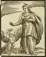 An illustration from Della nouissima Iconologia di Cesare Ripa Perugino Caualier de SS. Mauritio & Lazzaro : parte prima [-terza] : nella quale si descriuono diuerse imagini di virtu, vitij, affetti, passioni humane, arti, discipline, humori, elementi, corpi celesti, prouincie d'Italia, fiumi tutte parte del mondo, & altre infinite materie : opera utile ad oratori, predicatori, poeti, pittori, scultori, disegnatori, & ad'ogni studioso : per inuentar concetti, emblemi, ed'imprese, per diuisare qual si voglia apparato nutiale, funerale, trionsale : per rappresentar poemi drammatici, e per figurare co' suoi proprij simboli ciò che può cadere in pensiero humano : ampliata in quest' ultima editione non solo dallostesso auttore di trecento e cinquantadue imagini con molti discorsi pieni di varia eruditione & con molti indici copiosi (1625)