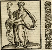 An illustration from Della nouissima Iconologia di Cesare Ripa Perugino Caualier de SS. Mauritio & Lazzaro : parte prima [-terza] : nella quale si descriuono diuerse imagini di virtu, vitij, affetti, passioni humane, arti, discipline, humori, elementi, corpi celesti, prouincie d'Italia, fiumi tutte parte del mondo, & altre infinite materie : opera utile ad oratori, predicatori, poeti, pittori, scultori, disegnatori, & ad'ogni studioso : per inuentar concetti, emblemi, ed'imprese, per diuisare qual si voglia apparato nutiale, funerale, trionsale : per rappresentar poemi drammatici, e per figurare co' suoi proprij simboli ciò che può cadere in pensiero humano : ampliata in quest' ultima editione non solo dallostesso auttore di trecento e cinquantadue imagini con molti discorsi pieni di varia eruditione & con molti indici copiosi (1625)