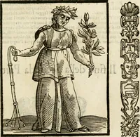 An illustration from Della nouissima Iconologia di Cesare Ripa Perugino Caualier de SS. Mauritio & Lazzaro : parte prima [-terza] : nella quale si descriuono diuerse imagini di virtu, vitij, affetti, passioni humane, arti, discipline, humori, elementi, corpi celesti, prouincie d'Italia, fiumi tutte parte del mondo, & altre infinite materie : opera utile ad oratori, predicatori, poeti, pittori, scultori, disegnatori, & ad'ogni studioso : per inuentar concetti, emblemi, ed'imprese, per diuisare qual si voglia apparato nutiale, funerale, trionsale : per rappresentar poemi drammatici, e per figurare co' suoi proprij simboli ciò che può cadere in pensiero humano : ampliata in quest' ultima editione non solo dallostesso auttore di trecento e cinquantadue imagini con molti discorsi pieni di varia eruditione & con molti indici copiosi (1625)