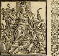 An illustration from Della nouissima Iconologia di Cesare Ripa Perugino Caualier de SS. Mauritio & Lazzaro : parte prima [-terza] : nella quale si descriuono diuerse imagini di virtu, vitij, affetti, passioni humane, arti, discipline, humori, elementi, corpi celesti, prouincie d'Italia, fiumi tutte parte del mondo, & altre infinite materie : opera utile ad oratori, predicatori, poeti, pittori, scultori, disegnatori, & ad'ogni studioso : per inuentar concetti, emblemi, ed'imprese, per diuisare qual si voglia apparato nutiale, funerale, trionsale : per rappresentar poemi drammatici, e per figurare co' suoi proprij simboli ciò che può cadere in pensiero humano : ampliata in quest' ultima editione non solo dallostesso auttore di trecento e cinquantadue imagini con molti discorsi pieni di varia eruditione & con molti indici copiosi (1625)