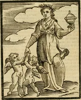An illustration from Della nouissima Iconologia di Cesare Ripa Perugino Caualier de SS. Mauritio & Lazzaro : parte prima [-terza] : nella quale si descriuono diuerse imagini di virtu, vitij, affetti, passioni humane, arti, discipline, humori, elementi, corpi celesti, prouincie d'Italia, fiumi tutte parte del mondo, & altre infinite materie : opera utile ad oratori, predicatori, poeti, pittori, scultori, disegnatori, & ad'ogni studioso : per inuentar concetti, emblemi, ed'imprese, per diuisare qual si voglia apparato nutiale, funerale, trionsale : per rappresentar poemi drammatici, e per figurare co' suoi proprij simboli ciò che può cadere in pensiero humano : ampliata in quest' ultima editione non solo dallostesso auttore di trecento e cinquantadue imagini con molti discorsi pieni di varia eruditione & con molti indici copiosi (1625)