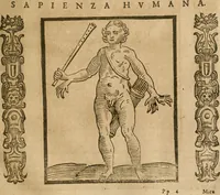 An illustration from Della nouissima Iconologia di Cesare Ripa Perugino Caualier de SS. Mauritio & Lazzaro : parte prima [-terza] : nella quale si descriuono diuerse imagini di virtu, vitij, affetti, passioni humane, arti, discipline, humori, elementi, corpi celesti, prouincie d'Italia, fiumi tutte parte del mondo, & altre infinite materie : opera utile ad oratori, predicatori, poeti, pittori, scultori, disegnatori, & ad'ogni studioso : per inuentar concetti, emblemi, ed'imprese, per diuisare qual si voglia apparato nutiale, funerale, trionsale : per rappresentar poemi drammatici, e per figurare co' suoi proprij simboli ciò che può cadere in pensiero humano : ampliata in quest' ultima editione non solo dallostesso auttore di trecento e cinquantadue imagini con molti discorsi pieni di varia eruditione & con molti indici copiosi (1625)