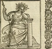 An illustration from Della nouissima Iconologia di Cesare Ripa Perugino Caualier de SS. Mauritio & Lazzaro : parte prima [-terza] : nella quale si descriuono diuerse imagini di virtu, vitij, affetti, passioni humane, arti, discipline, humori, elementi, corpi celesti, prouincie d'Italia, fiumi tutte parte del mondo, & altre infinite materie : opera utile ad oratori, predicatori, poeti, pittori, scultori, disegnatori, & ad'ogni studioso : per inuentar concetti, emblemi, ed'imprese, per diuisare qual si voglia apparato nutiale, funerale, trionsale : per rappresentar poemi drammatici, e per figurare co' suoi proprij simboli ciò che può cadere in pensiero humano : ampliata in quest' ultima editione non solo dallostesso auttore di trecento e cinquantadue imagini con molti discorsi pieni di varia eruditione & con molti indici copiosi (1625)