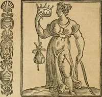 An illustration from Della nouissima Iconologia di Cesare Ripa Perugino Caualier de SS. Mauritio & Lazzaro : parte prima [-terza] : nella quale si descriuono diuerse imagini di virtu, vitij, affetti, passioni humane, arti, discipline, humori, elementi, corpi celesti, prouincie d'Italia, fiumi tutte parte del mondo, & altre infinite materie : opera utile ad oratori, predicatori, poeti, pittori, scultori, disegnatori, & ad'ogni studioso : per inuentar concetti, emblemi, ed'imprese, per diuisare qual si voglia apparato nutiale, funerale, trionsale : per rappresentar poemi drammatici, e per figurare co' suoi proprij simboli ciò che può cadere in pensiero humano : ampliata in quest' ultima editione non solo dallostesso auttore di trecento e cinquantadue imagini con molti discorsi pieni di varia eruditione & con molti indici copiosi (1625)
