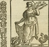 An illustration from Della nouissima Iconologia di Cesare Ripa Perugino Caualier de SS. Mauritio & Lazzaro : parte prima [-terza] : nella quale si descriuono diuerse imagini di virtu, vitij, affetti, passioni humane, arti, discipline, humori, elementi, corpi celesti, prouincie d'Italia, fiumi tutte parte del mondo, & altre infinite materie : opera utile ad oratori, predicatori, poeti, pittori, scultori, disegnatori, & ad'ogni studioso : per inuentar concetti, emblemi, ed'imprese, per diuisare qual si voglia apparato nutiale, funerale, trionsale : per rappresentar poemi drammatici, e per figurare co' suoi proprij simboli ciò che può cadere in pensiero humano : ampliata in quest' ultima editione non solo dallostesso auttore di trecento e cinquantadue imagini con molti discorsi pieni di varia eruditione & con molti indici copiosi (1625)
